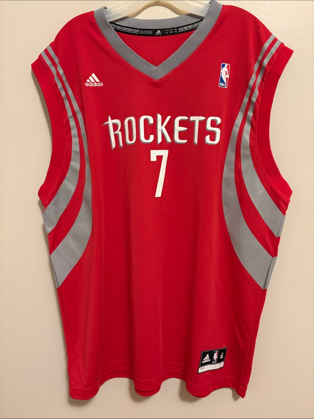Houston Rockets Adidas Number 7 Lowery Jersey